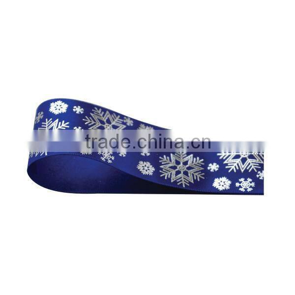2013 Classical Satin Fabric Snow Designer Christmas Ribbon