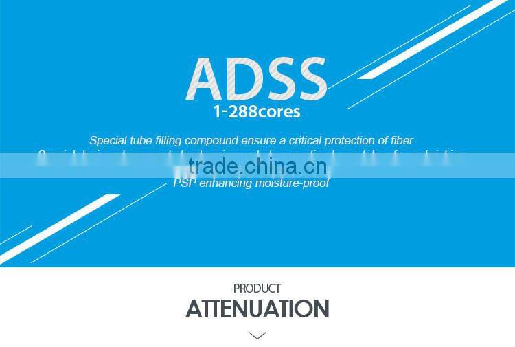 outdoor 12 core single mode ADSS fiber optic cable for Comoros cabling trader