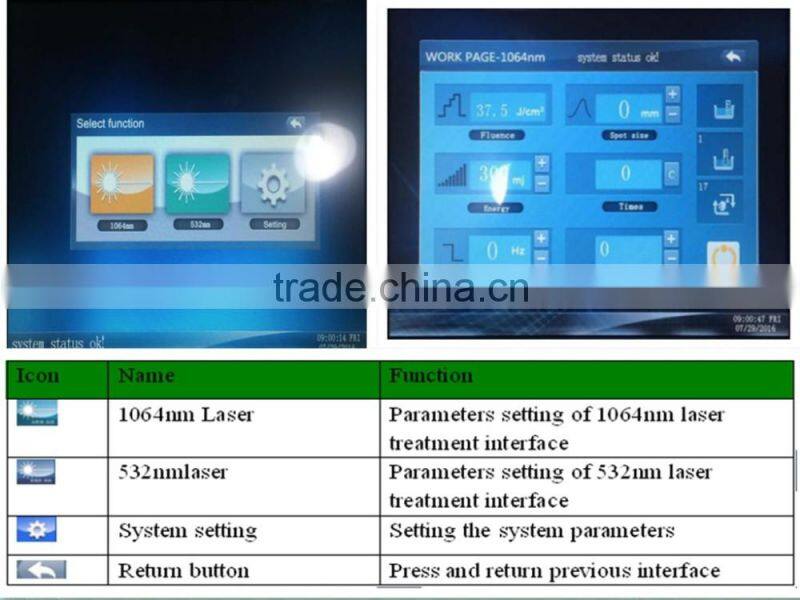 2016 Newest!Low Price Q-switched ND YAG Laser Beauty Salon Equipment / Laser Tattoo Removal