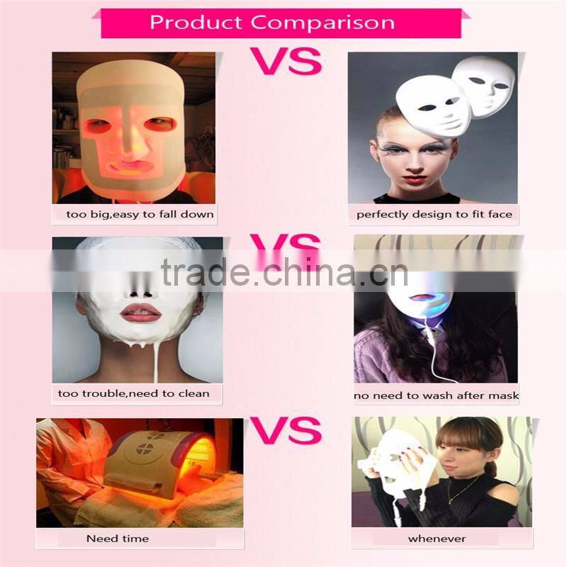 portable home use led pdt face mask with neck /led skin rejuvenation equipment for sale /pdt equipment led mask