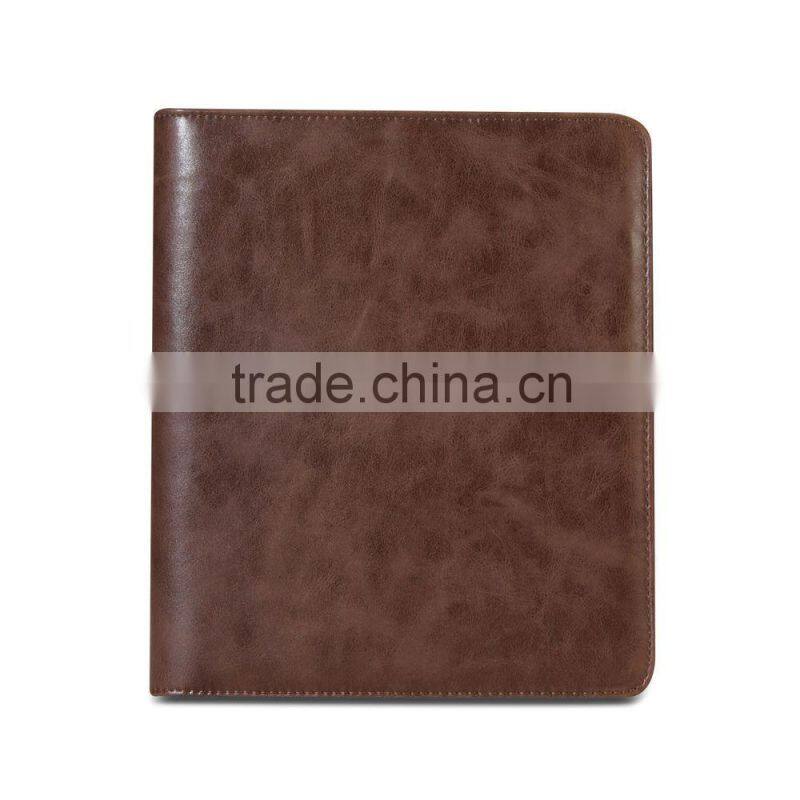 Brown PU Leather Folio Portfolio Case for iPad 2/iPad 3/iPad 4/ iPad Air iPad 5