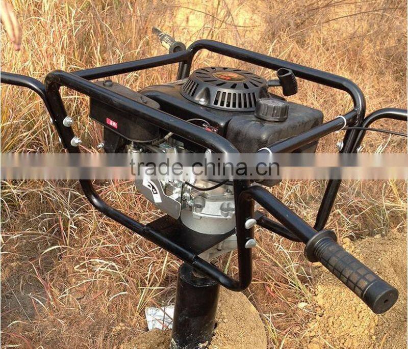 Earth auger four-stroke powered drill digging machine