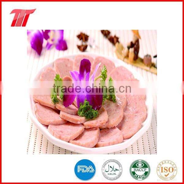 canned luncheon meat, canned pork, canned chicken luncheon meat processing in China