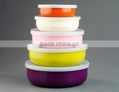 Metal Stainless Steel Color Coating Mixing Bowl