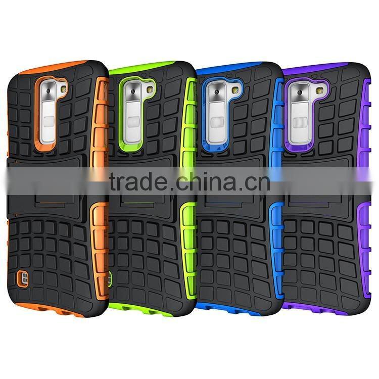 OEM WELCOME! Multicolor TPU+PC Armor Spider Hybrid Kickstand Cell Phones back cover for LG K7 Tribute 5 DUAL LAYER ARMOR CASE