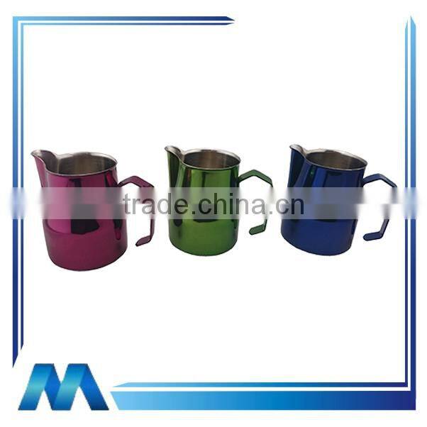 colorful stainless steel milk jug, Italy Cup, coffee jug