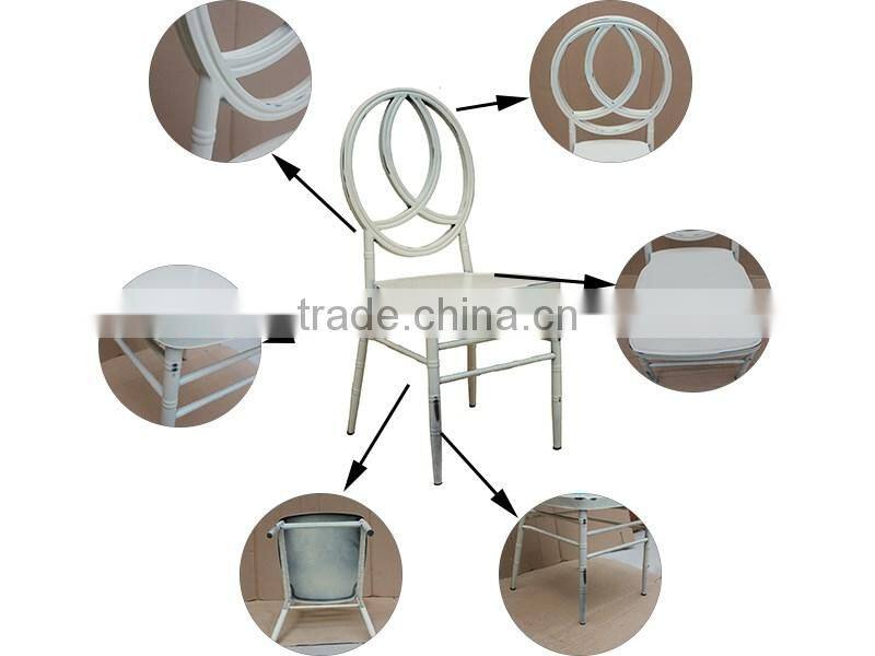 good quality Elegant Strong & Stackable Steel Phoenix chair,color:white limewash,thickness:1.2mm steel