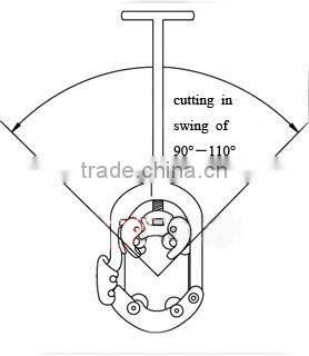 haobao H4S 4 inch cut pipe machine using pipe cutter with CE