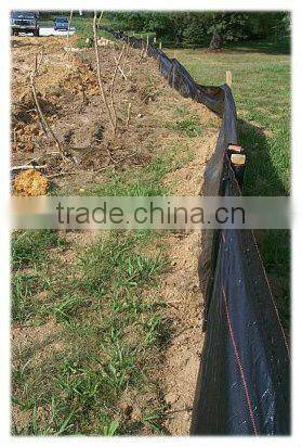 pp woven silt fence/black pp woven silt fence