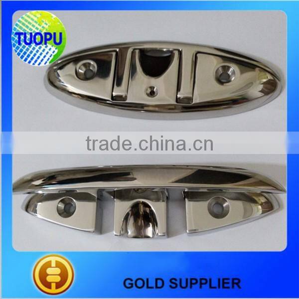 Boat accessories stainless steel pull-up cleat for boat