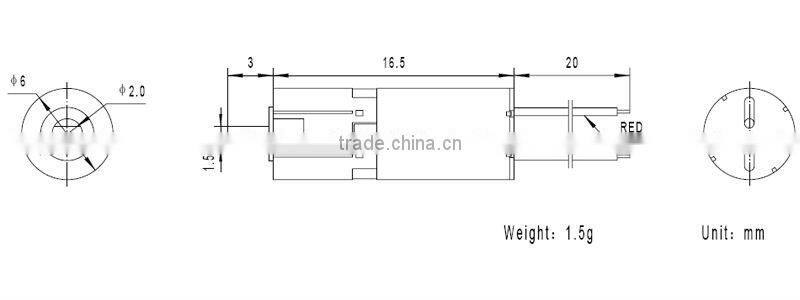 6mm dc plastic planetary gear motor TGPP06 1000 rpm motor