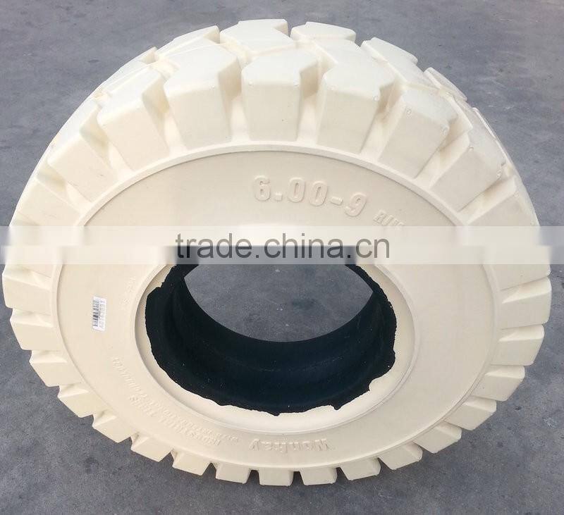 5.00-8 china wholesale solid 21x8-9 tyres 600-9 forklift tyre non marking