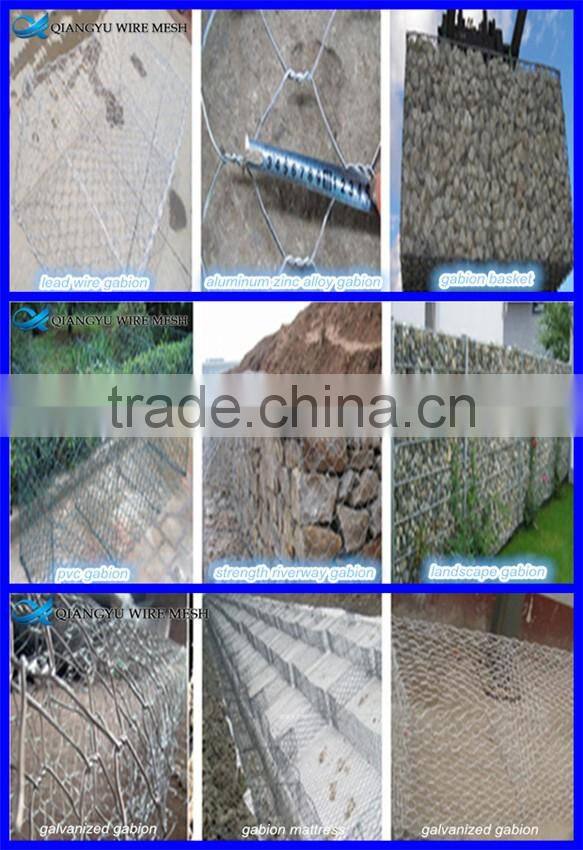 1x1x2m gabion cages for sale/ gabion wire/ low gabion stone baskets
