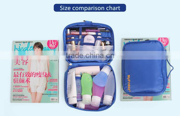 2017 new design roll up cosmetic case hanging cosmetic bag