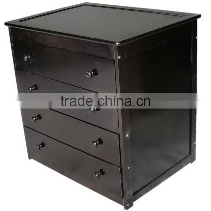 4 DRAWERS Wooden Baby Sleigh Change Table with Pad Chest