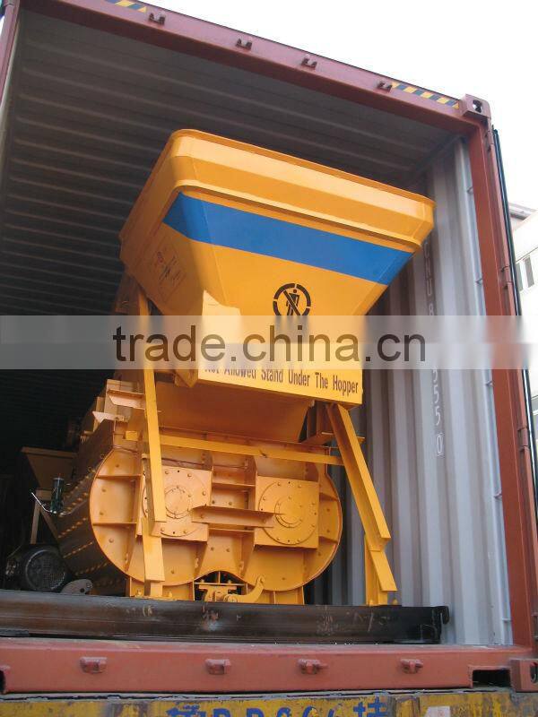 Double horizontal shaft compulsory JS500 concrete mixer (skype:mayjoy46)