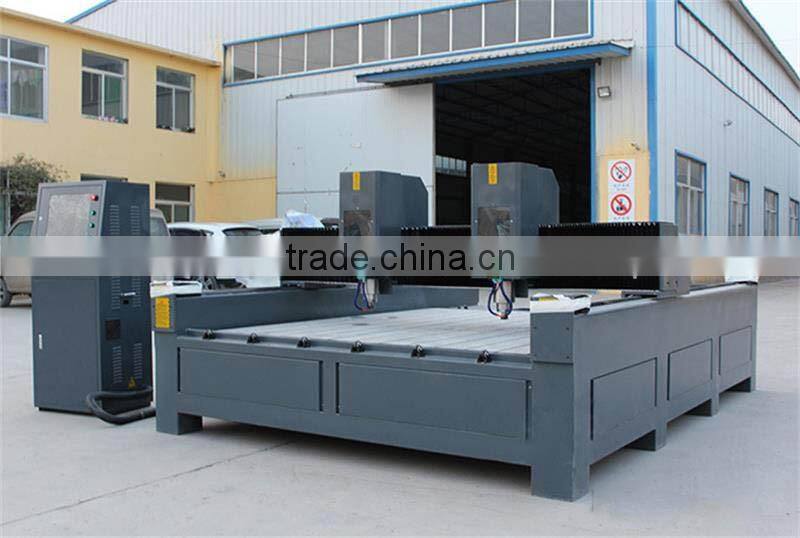 Two Header Stone Engraving Machine CNC stone Machine With DSP Control System