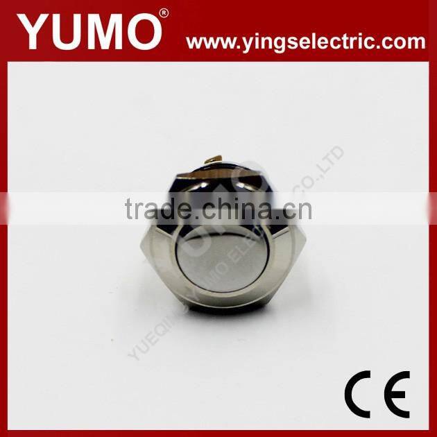 JS16F-10-J-N ROHS 16mm flat round 1NO momentary screw terminal 2A/36VDC push button switch elevator push button