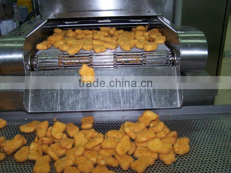 Automatic Continuous Deep Fryer with Double Conveyor