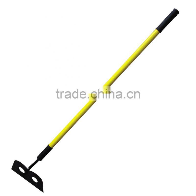 3 teeth cultivator with plastic coated fiberglass handle