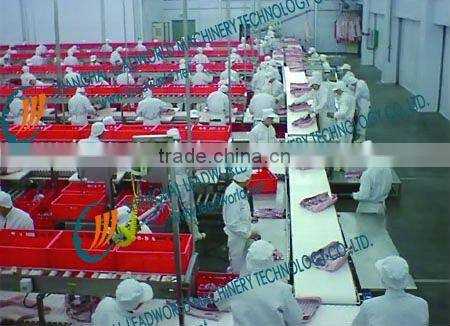 frozen poultry dividing production line for meat, port, beef