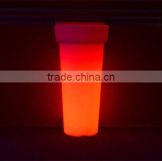 BSCI approval LED Flower pot/High quality Rgb LED planter/plastic decorative flower pots