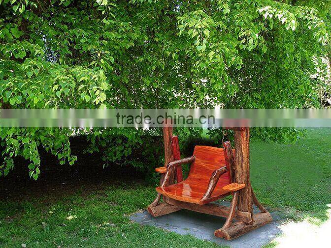 Southeast Asia Style Outdoor Wooden Swing, Special Design Garden Leisure Swing, Teak Wood Double Swing (BF01-X1177)