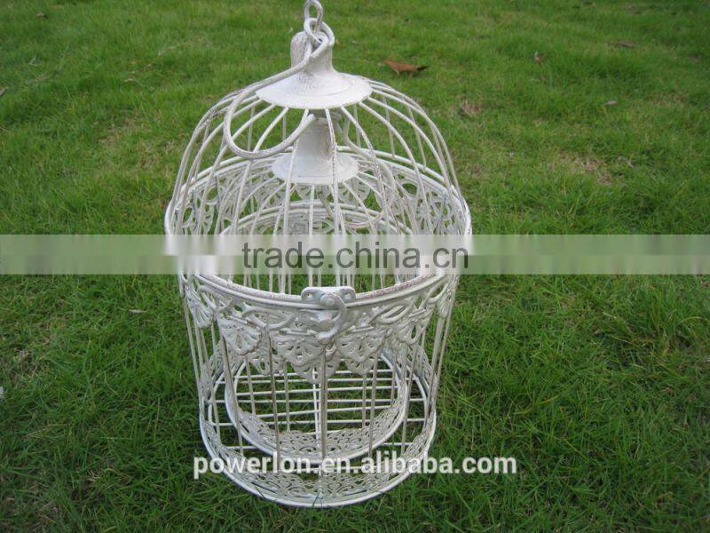 Powder coating garden iron handmade bird cage