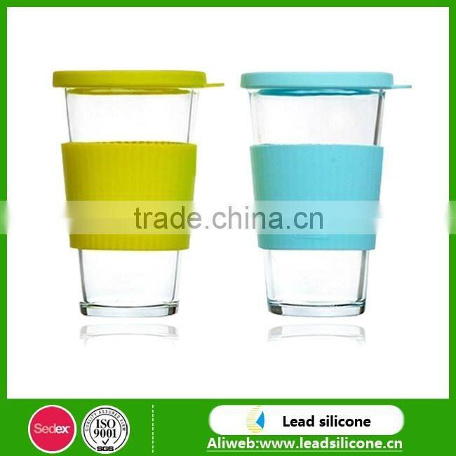 Food-Grade Heat Resistant And Anti-slip Silicone Cup Sleeve Silicone Sleeve Silicone Bottle Sleeve