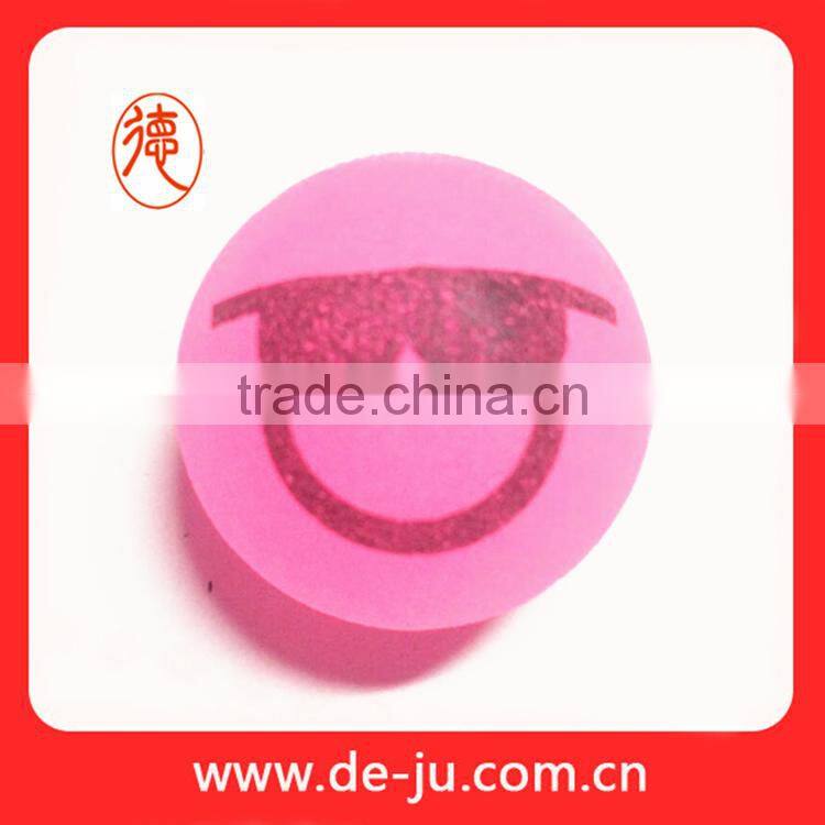 Special Design Glow Pink Emoji Bounce Back Ball