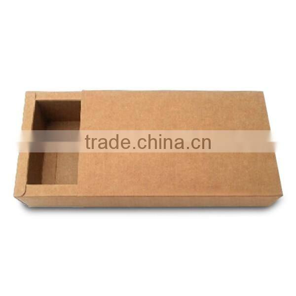 New style kraft pull-out drawer boxes for gift packaging