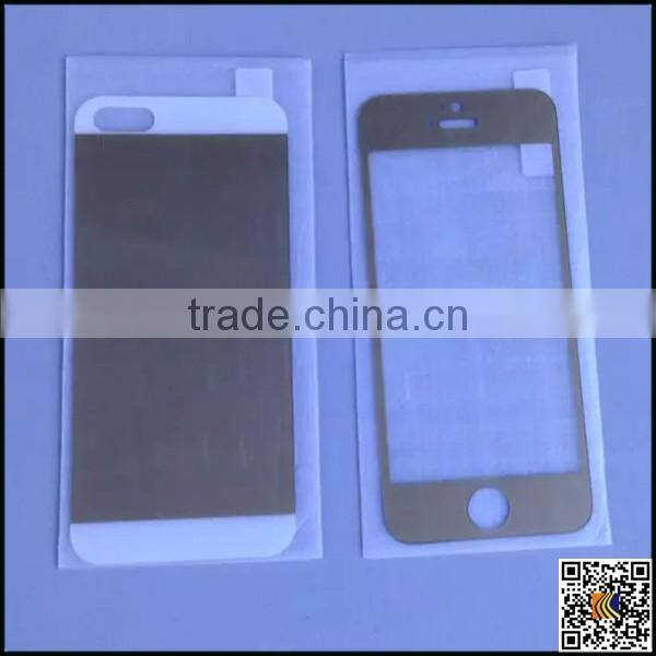 Full body colorful tempered glass protective film for Iphone 5G, smart glass film