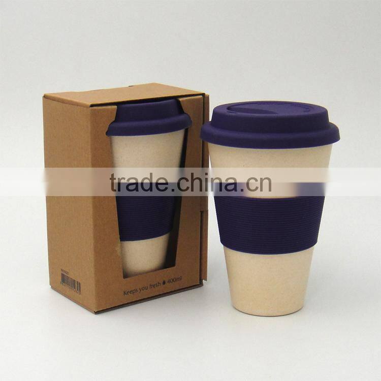 Best seller and feedback Disposable Biodegradable Bamboo Coffee Cup with Lid / Bamboo Cup