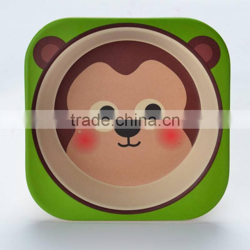 natural safe bamboo fiber kids bowl