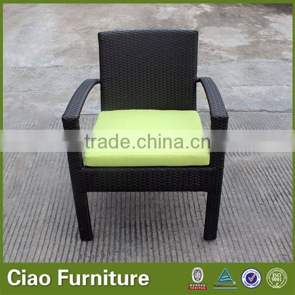 Rehua Wicker Dining Arm Chair With Cushion