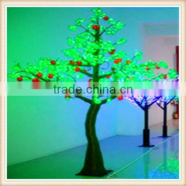 SJM0912184 China garden supplies large plastic artificial plants LED plants with silk blossom flower