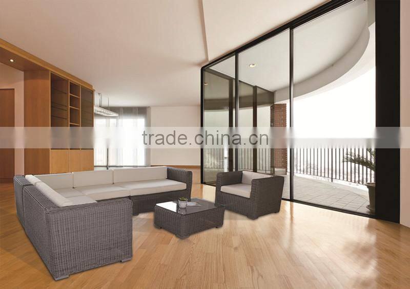 L design outdoor furniture garden sofa rattan sofa set