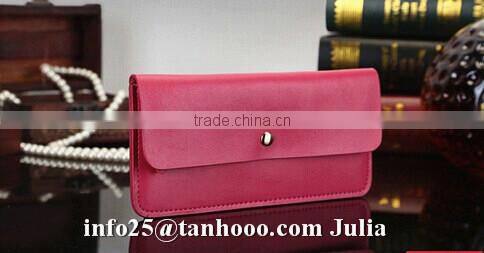Handmade leather wallet/women slim wallet money clip