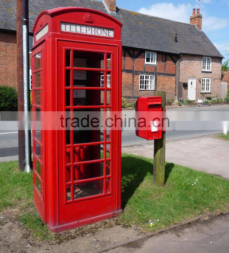 High Quality London Customized Metal Public Telephone Booth for Sale
