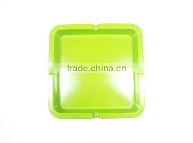 Vibrant Color Melamine Square Ashtray Green Ashtray