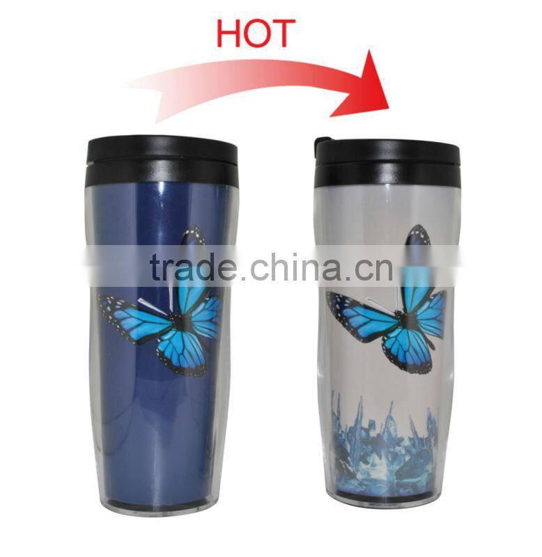 2016 promotional item cold color changing sport bottle hot selling item