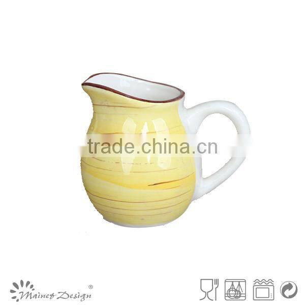 Handpainted tea coffee creamer container