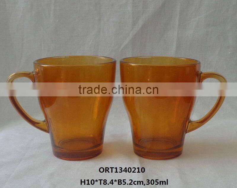 320ml glass mug with cover