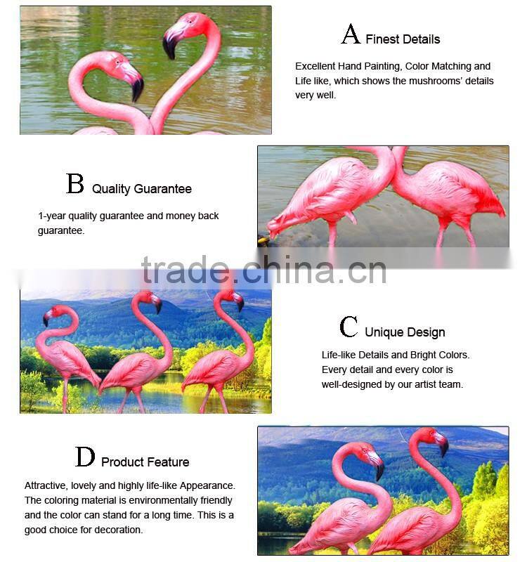 large resin garden statues life size fiberglass flamingo statue