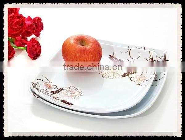 Modern Square Melamine Tray, Melamine Plate, Melamine Dinnerware