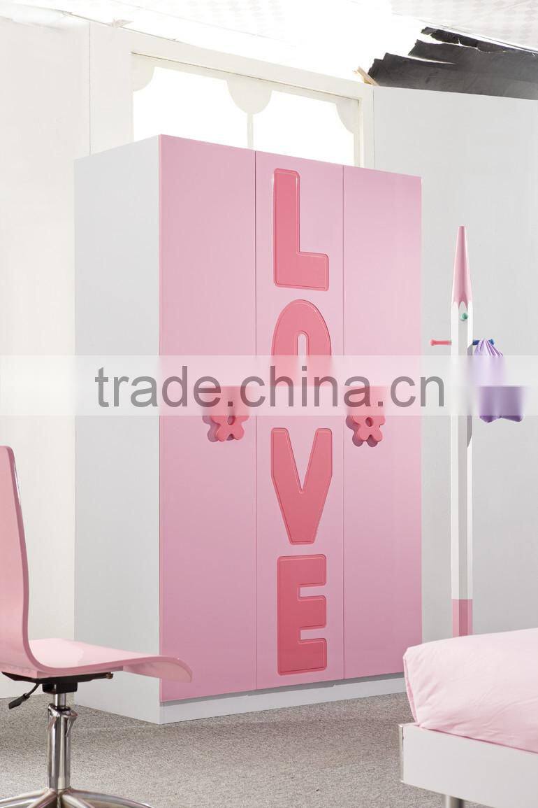 RD105 Love twins girl pink princess bedroom set 2016 alibaba new children kids colofurl cartoon furniture on sale in stock