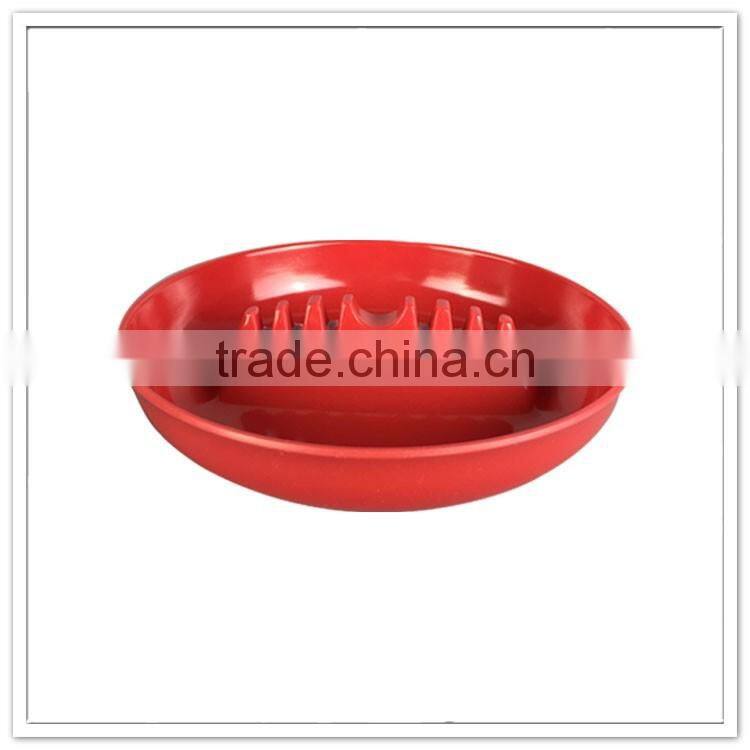 Red color of sell prices plastics wall mouth melamine waterproof ashtray