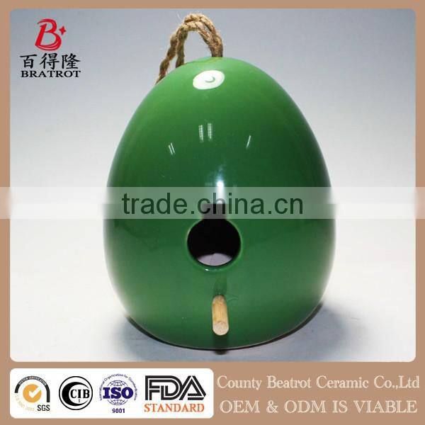 High quality ceramic bird feeder for hanging decor