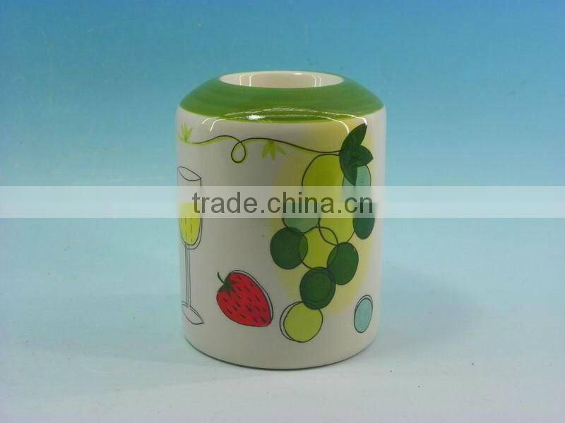 Newest Ceramic Blue And White Candle Holder