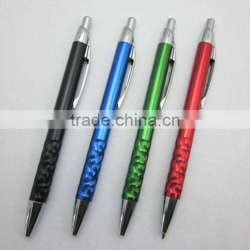 2013 new designer decorative aluminum barrel metal ballpoint pen